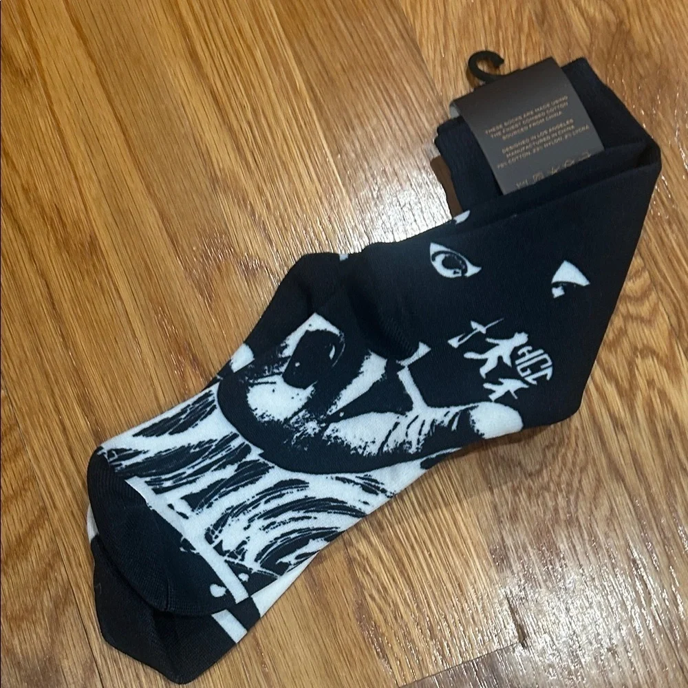 HC Black and Blue Graphic Men's Socks